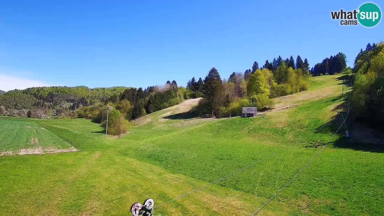 Cámara web Smučišče Senožeta – Estación de esquí en Srednja Vas cerca de Bohinj