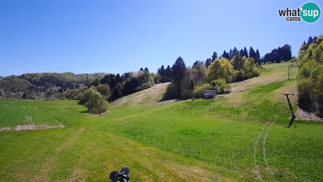 Cámara web Smučišče Senožeta – Estación de esquí en Srednja Vas cerca de Bohinj