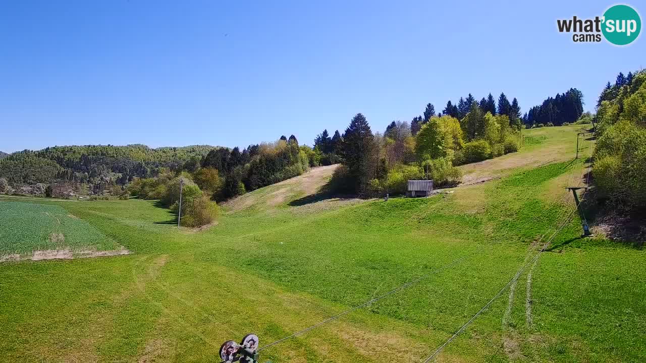 Webcam Smučišče Senožeta – Skigebiet in Srednja Vas bei Bohinj