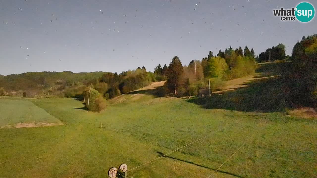 Webcam Smučišče Senožeta – Skigebiet in Srednja Vas bei Bohinj