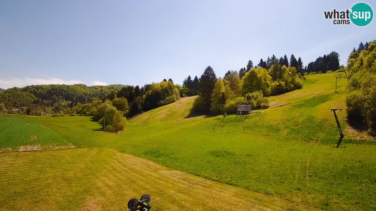 Webcam Smučišče Senožeta – Skigebiet in Srednja Vas bei Bohinj