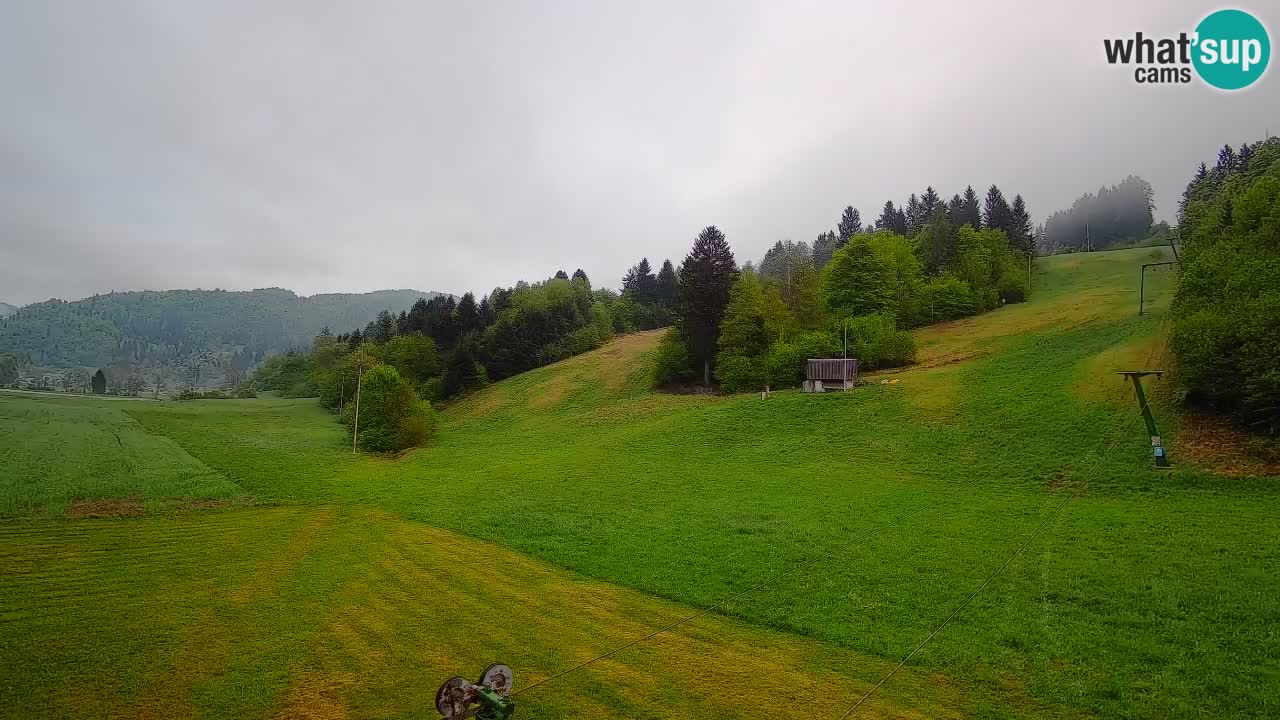 Webcam Smučišče Senožeta – Skigebiet in Srednja Vas bei Bohinj