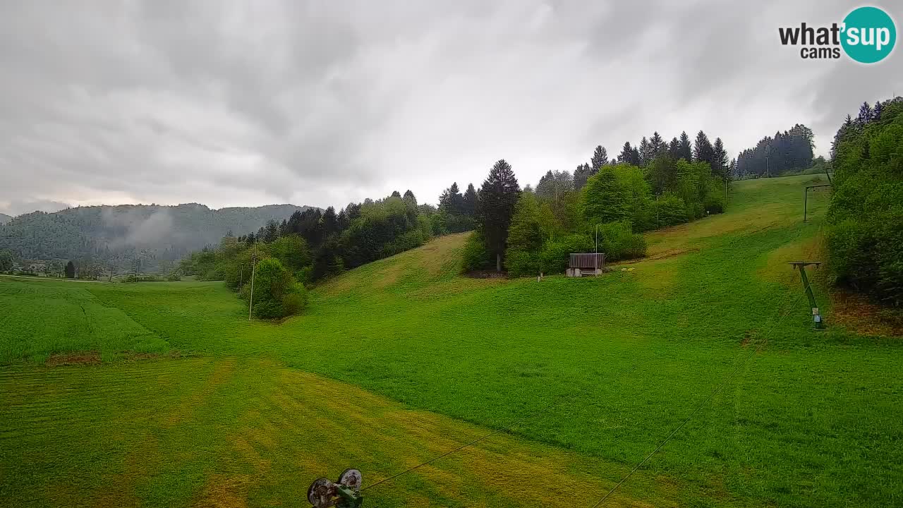 Webcam Smučišče Senožeta – Skigebiet in Srednja Vas bei Bohinj