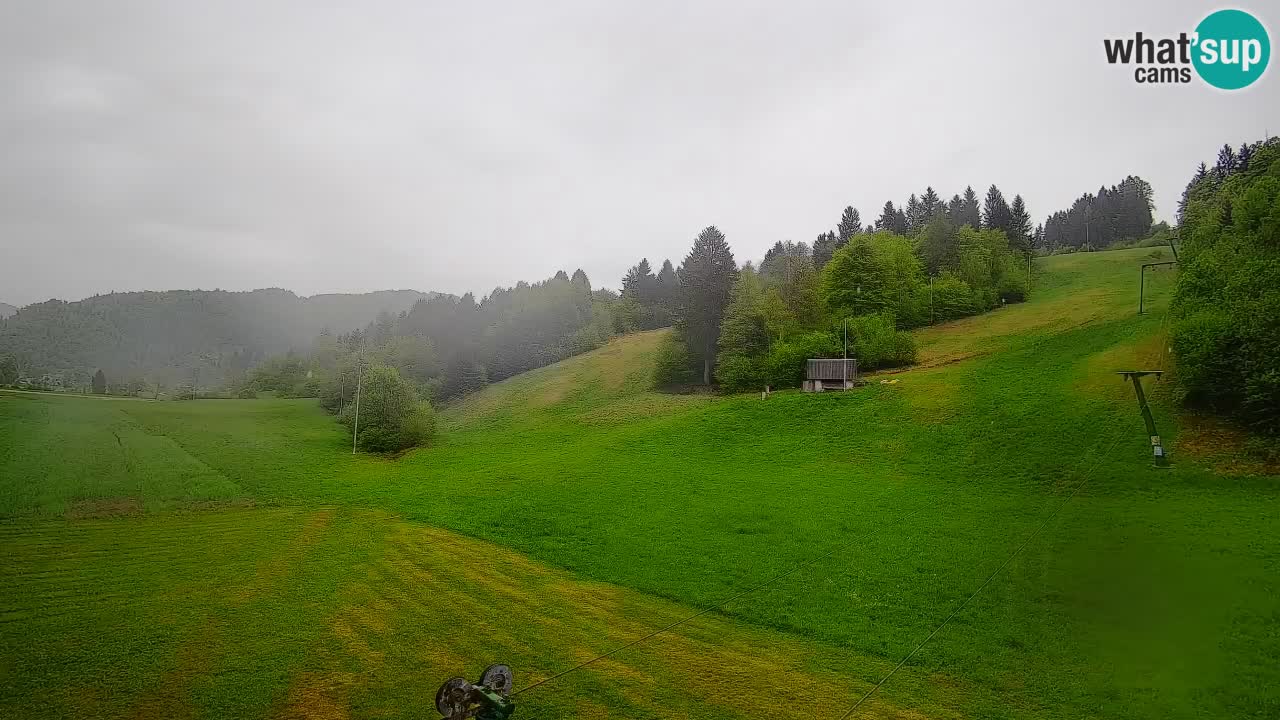 Cámara web Smučišče Senožeta – Estación de esquí en Srednja Vas cerca de Bohinj