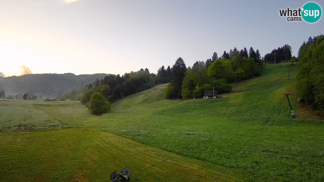 Webcam Smučišče Senožeta – Ski Resort Live View near Bohinj