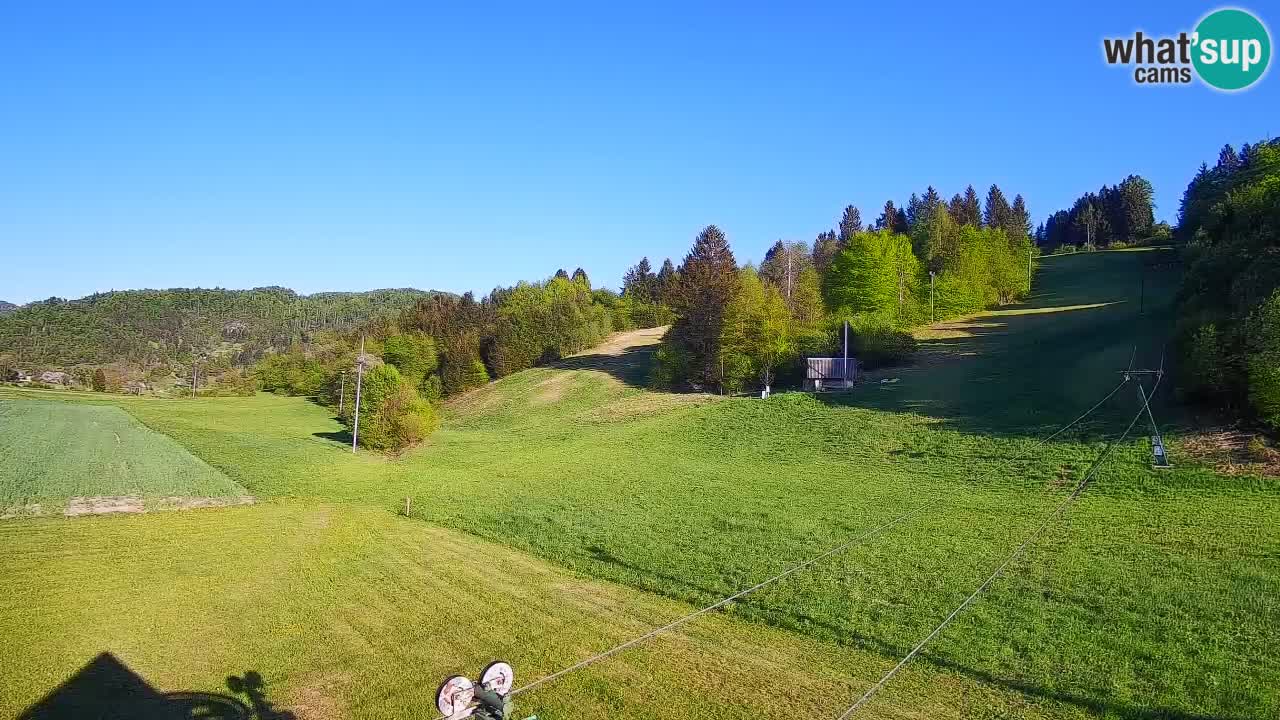 Webcam Smučišče Senožeta – Skigebiet in Srednja Vas bei Bohinj