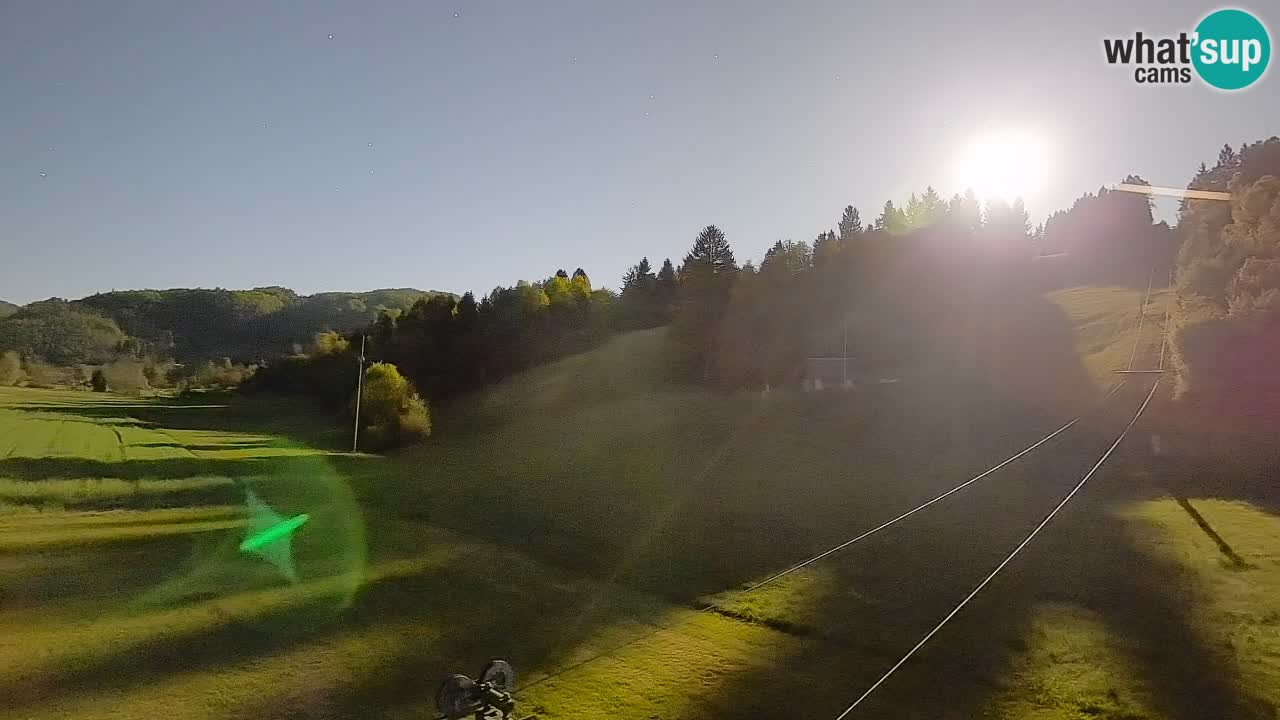 Webcam Smučišče Senožeta – Station de ski à Srednja Vas près de Bohinj