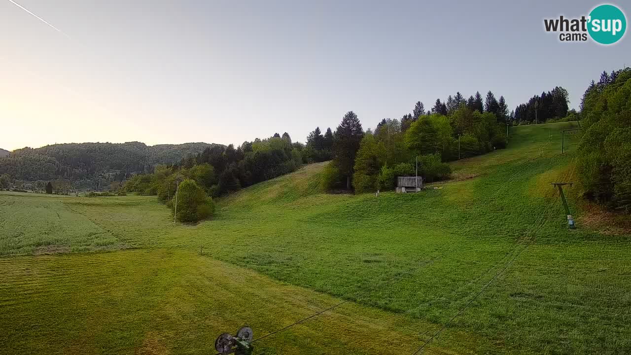 Cámara web Smučišče Senožeta – Estación de esquí en Srednja Vas cerca de Bohinj