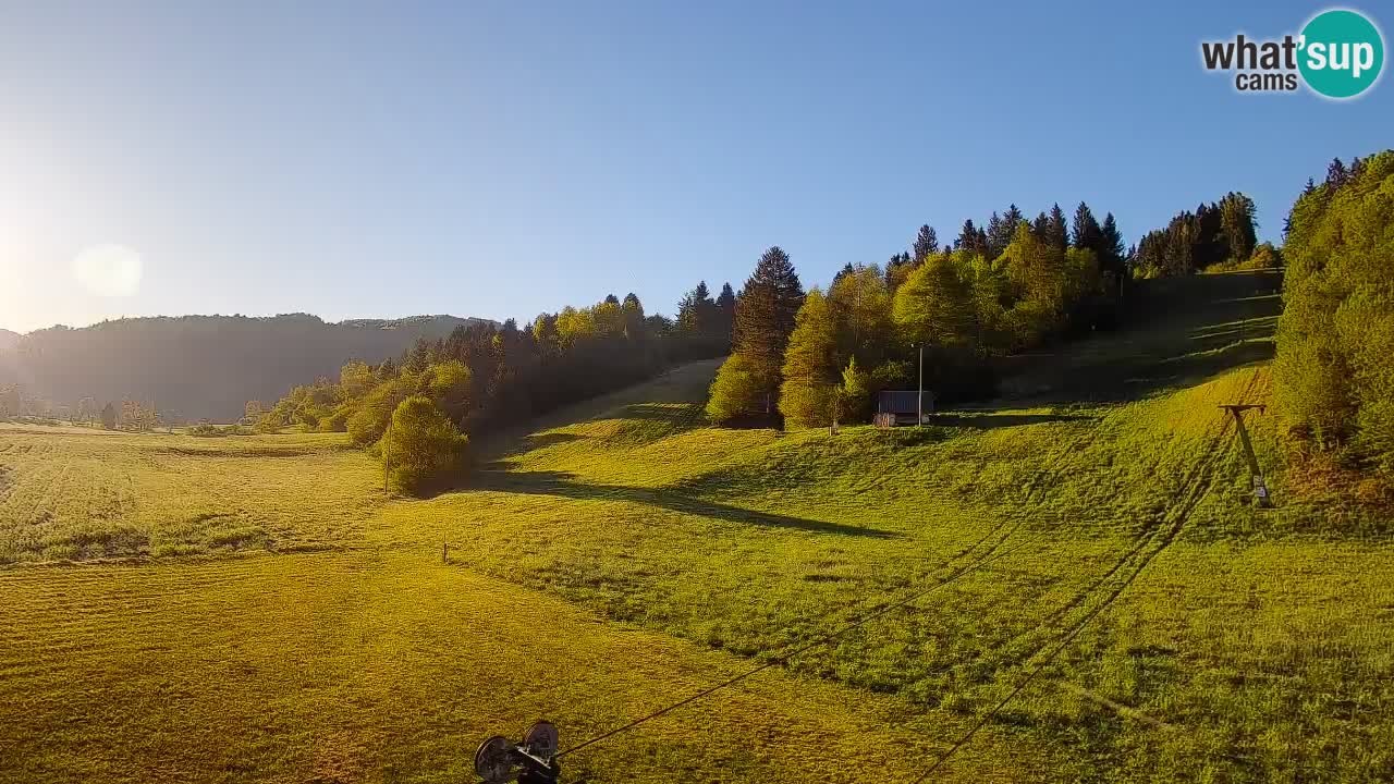 Cámara web Smučišče Senožeta – Estación de esquí en Srednja Vas cerca de Bohinj