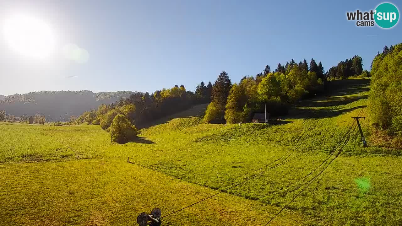 Cámara web Smučišče Senožeta – Estación de esquí en Srednja Vas cerca de Bohinj
