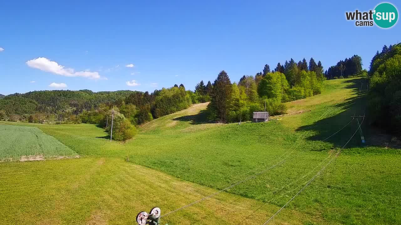 Cámara web Smučišče Senožeta – Estación de esquí en Srednja Vas cerca de Bohinj