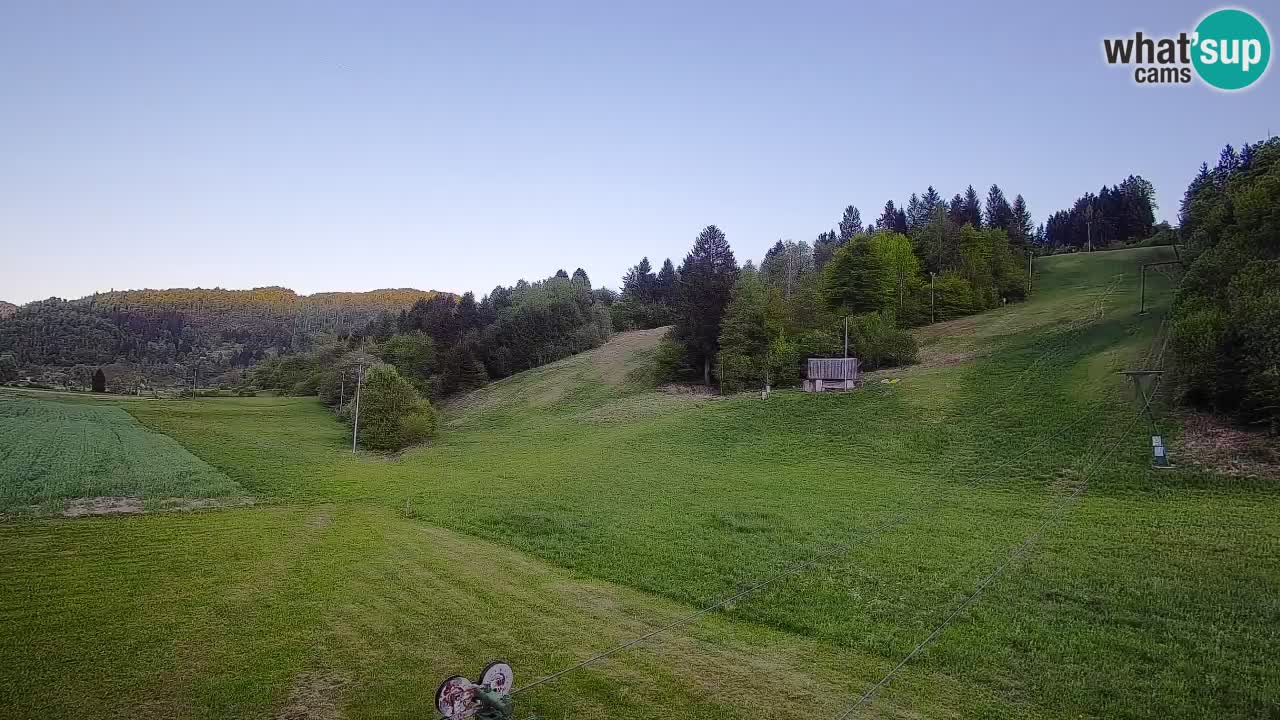 Cámara web Smučišče Senožeta – Estación de esquí en Srednja Vas cerca de Bohinj