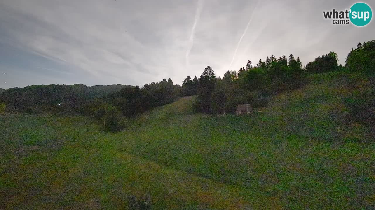 Webcam Smučišče Senožeta – Skigebiet in Srednja Vas bei Bohinj