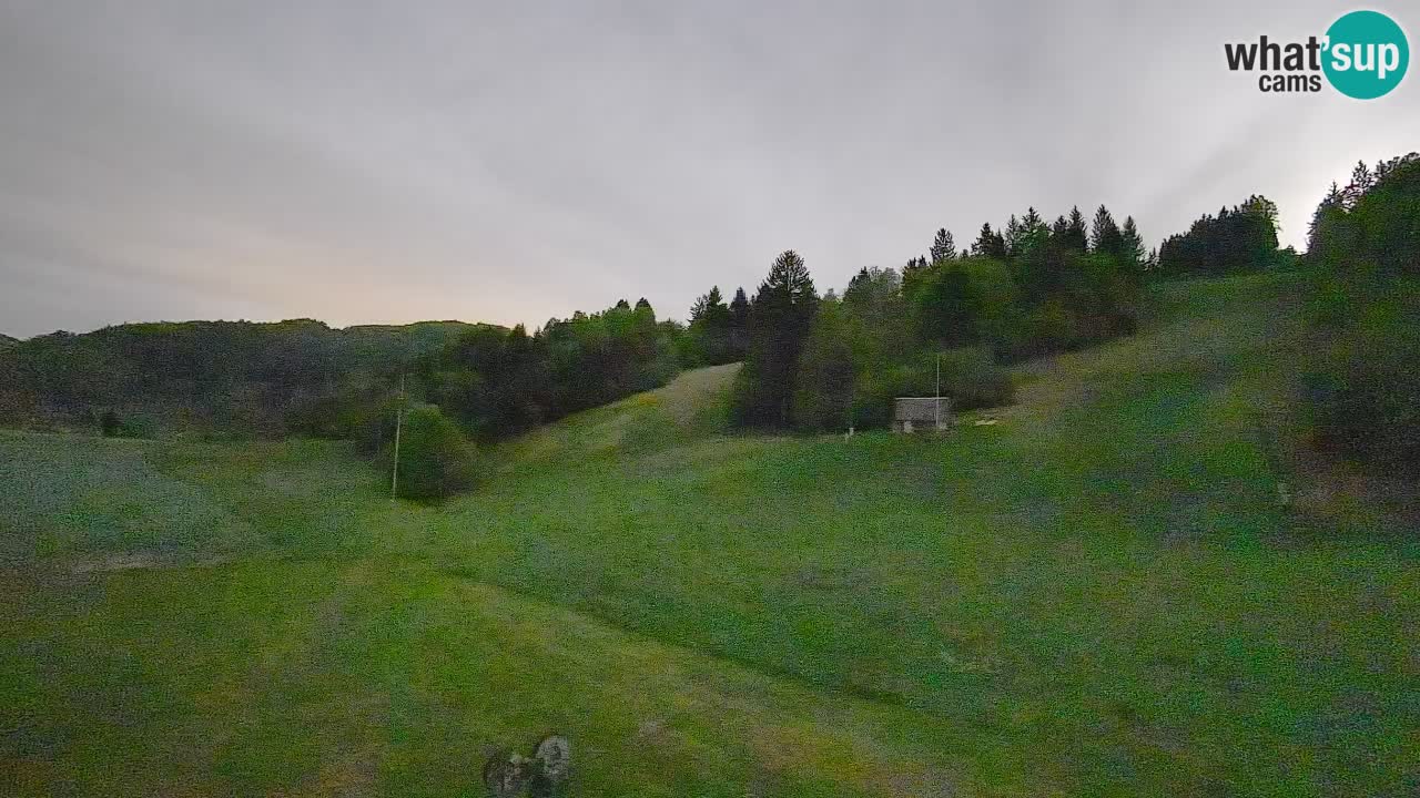 Webcam Smučišče Senožeta – Skigebiet in Srednja Vas bei Bohinj