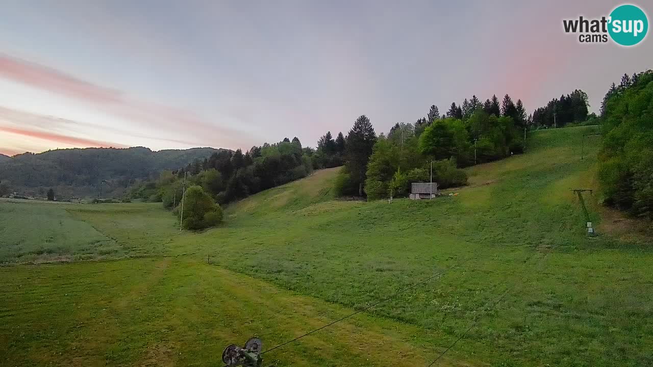 Webcam Smučišče Senožeta – Station de ski à Srednja Vas près de Bohinj