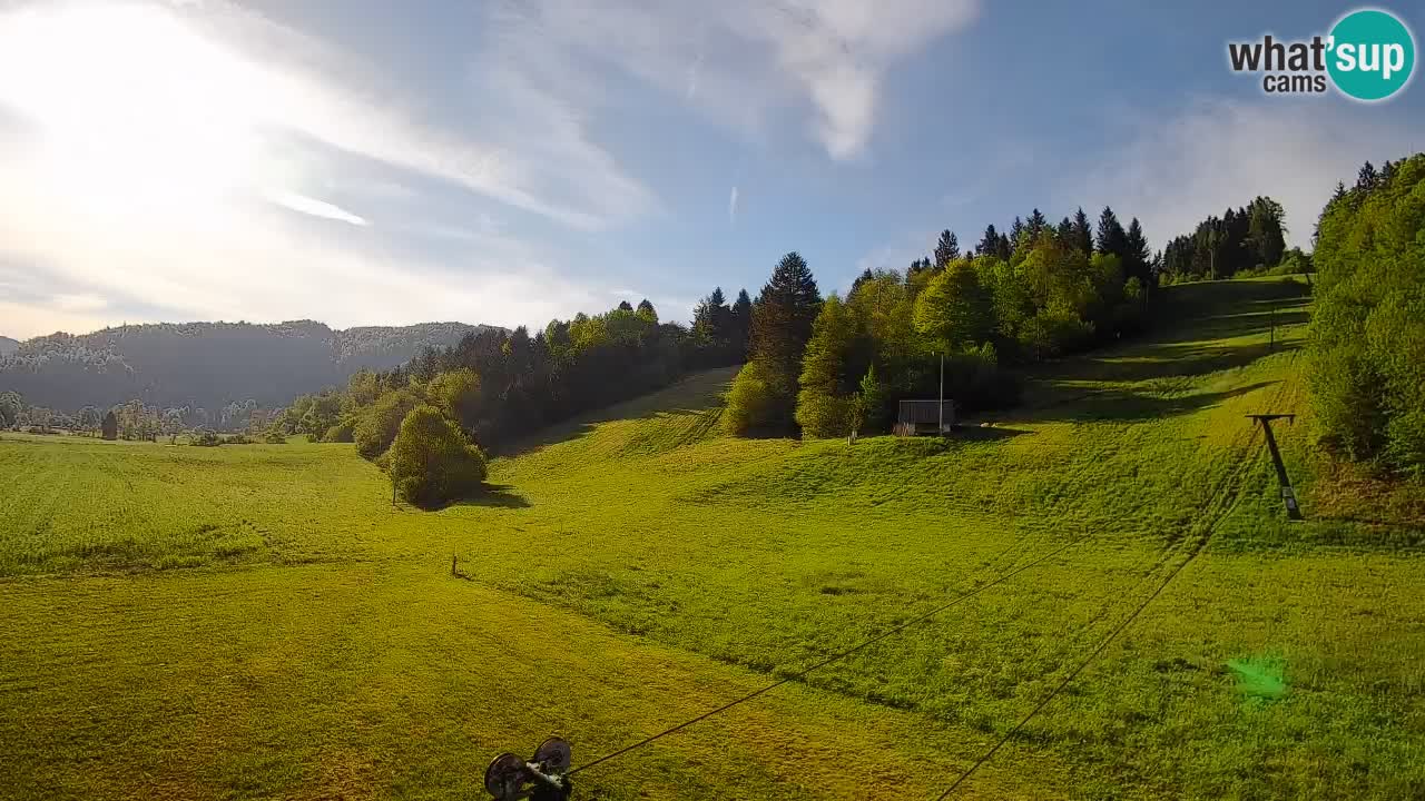 Webcam Smučišče Senožeta – Station de ski à Srednja Vas près de Bohinj
