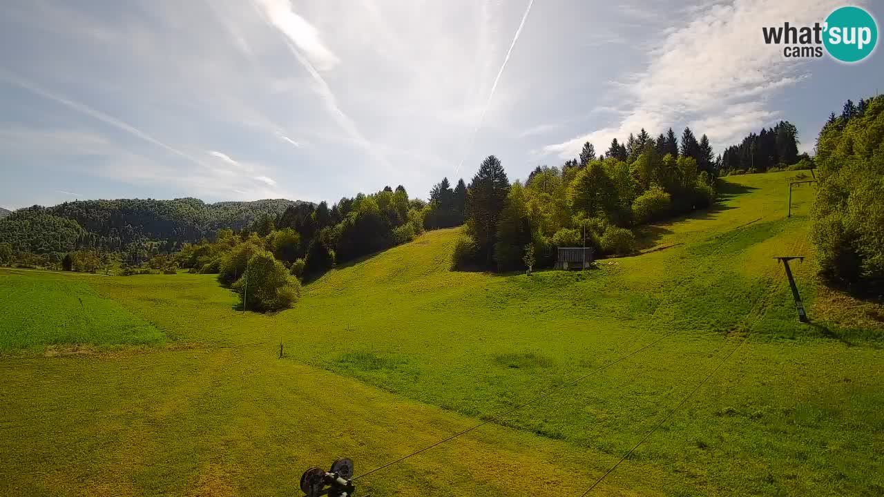 Webcam Smučišče Senožeta – Station de ski à Srednja Vas près de Bohinj