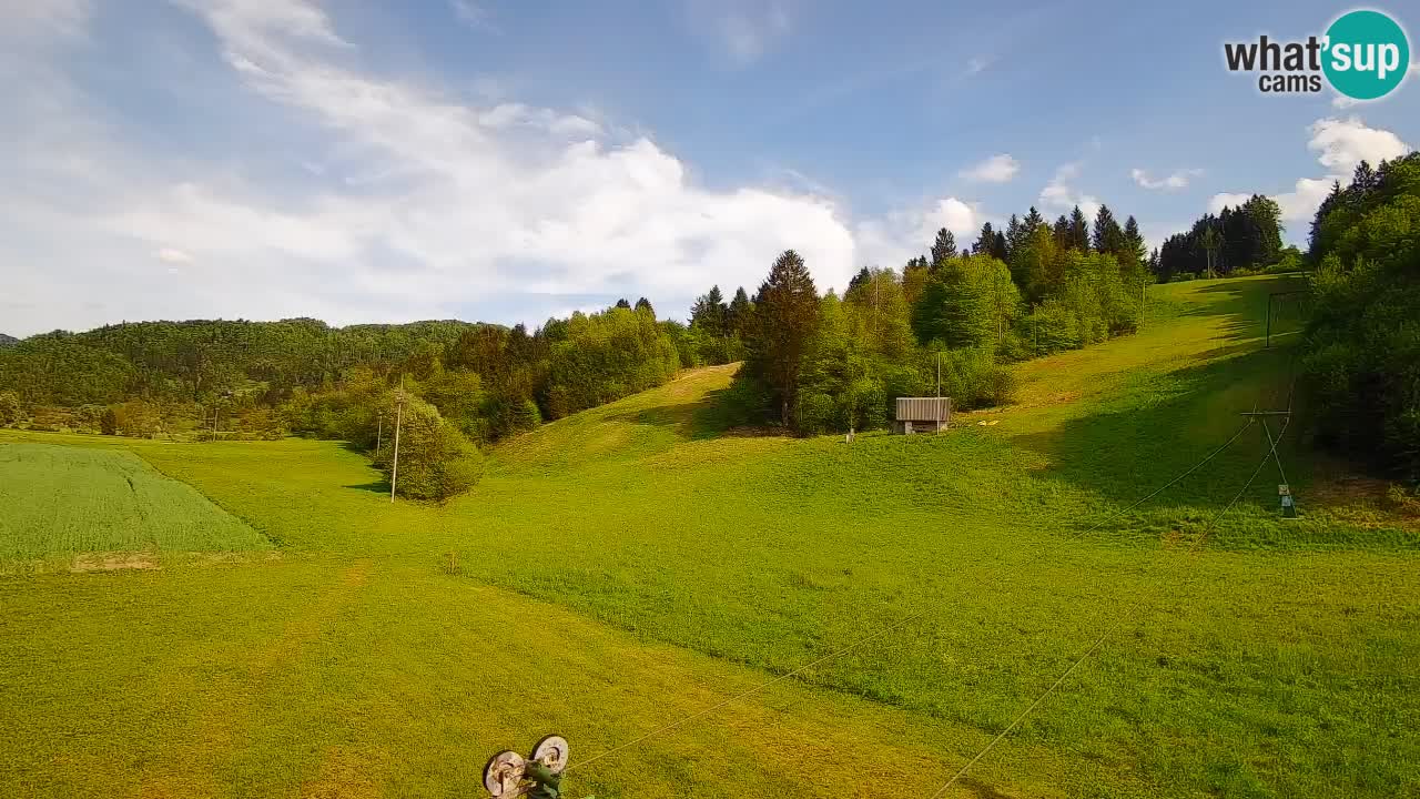 Cámara web Smučišče Senožeta – Estación de esquí en Srednja Vas cerca de Bohinj