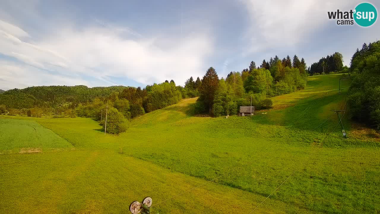 Cámara web Smučišče Senožeta – Estación de esquí en Srednja Vas cerca de Bohinj