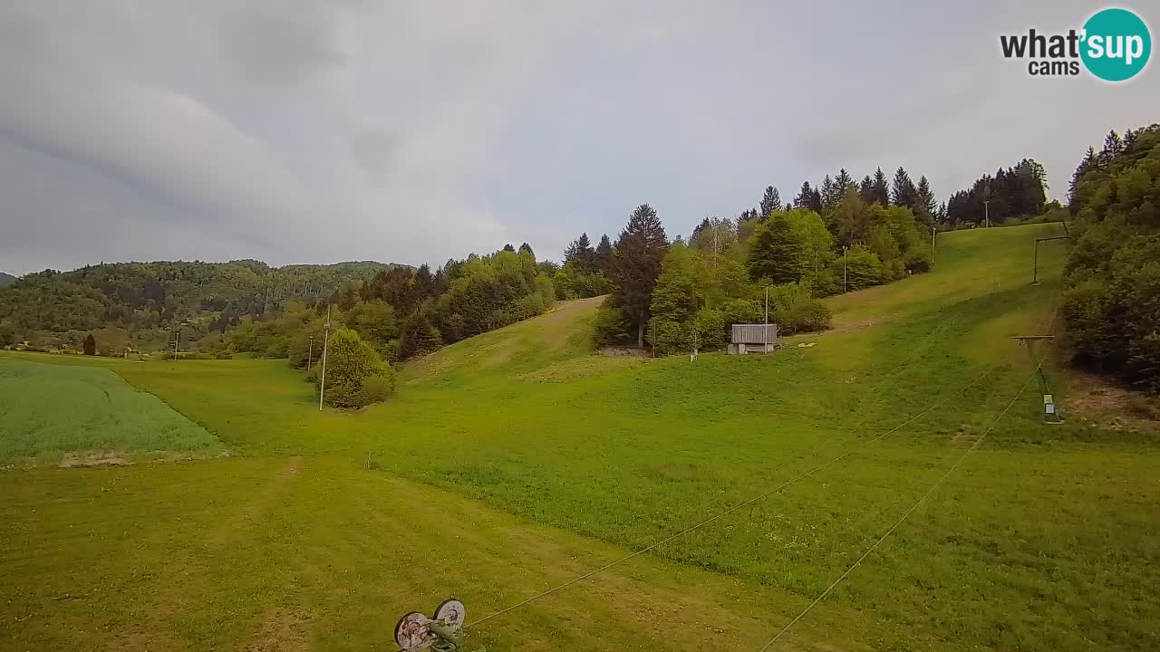 Cámara web Smučišče Senožeta – Estación de esquí en Srednja Vas cerca de Bohinj