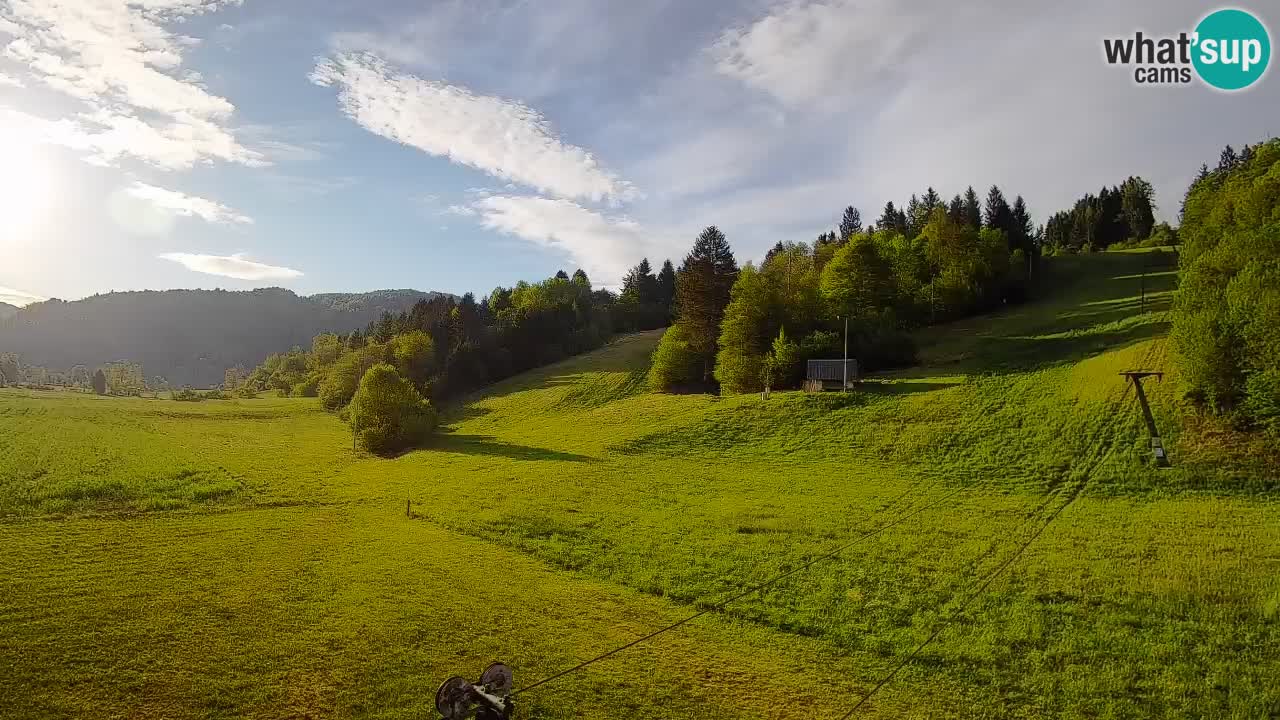 Webcam Smučišče Senožeta – Station de ski à Srednja Vas près de Bohinj