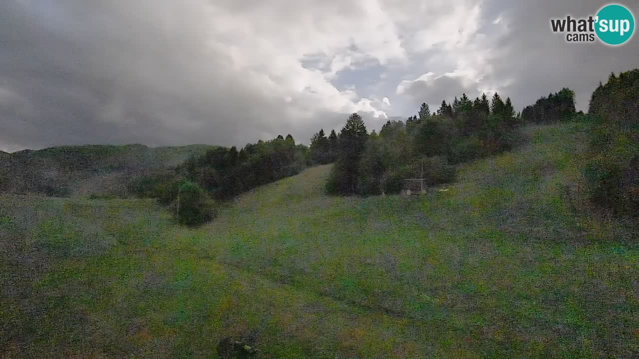 Webcam Smučišče Senožeta – Skigebiet in Srednja Vas bei Bohinj