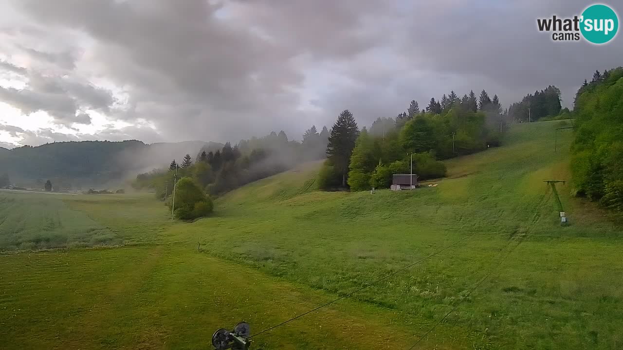 Webcam Smučišče Senožeta – Station de ski à Srednja Vas près de Bohinj