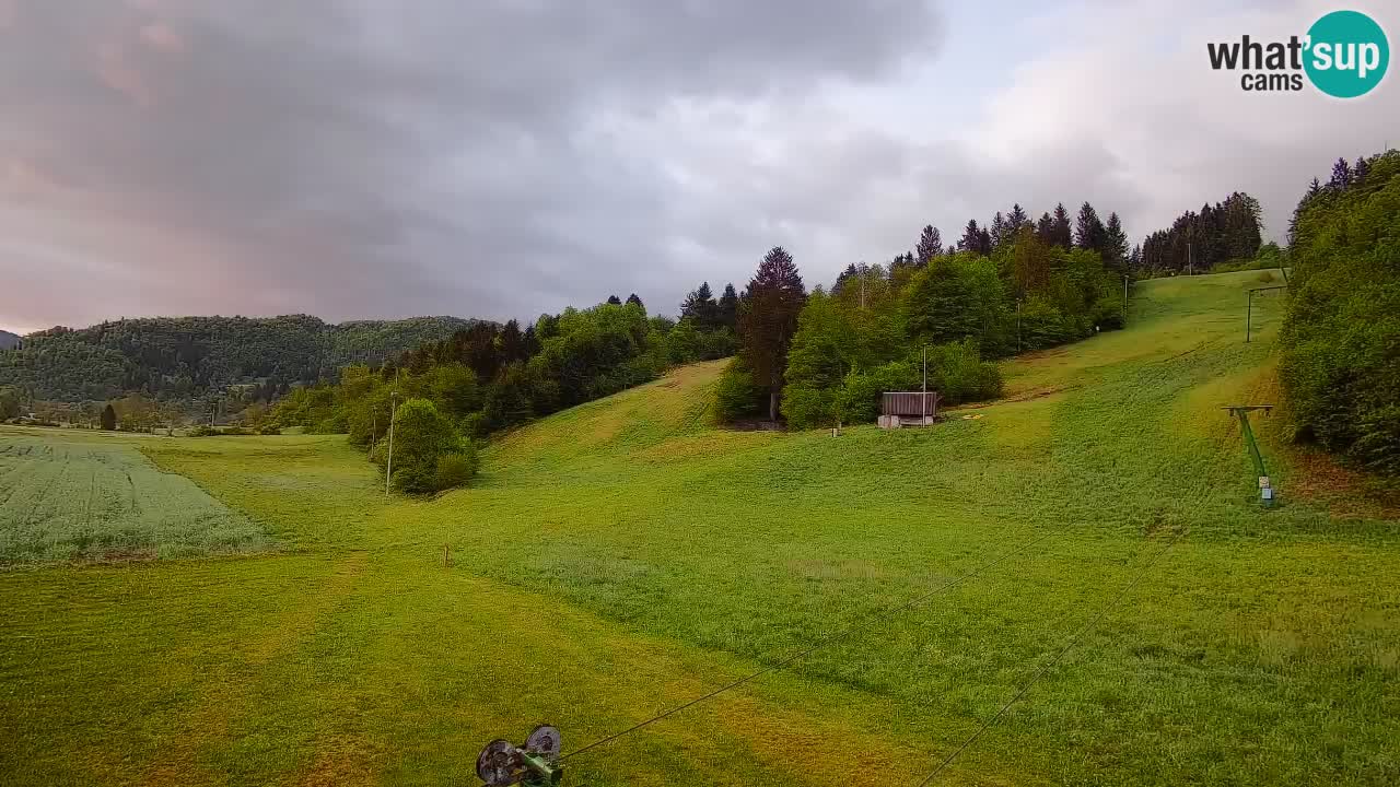 Webcam Smučišče Senožeta – Station de ski à Srednja Vas près de Bohinj
