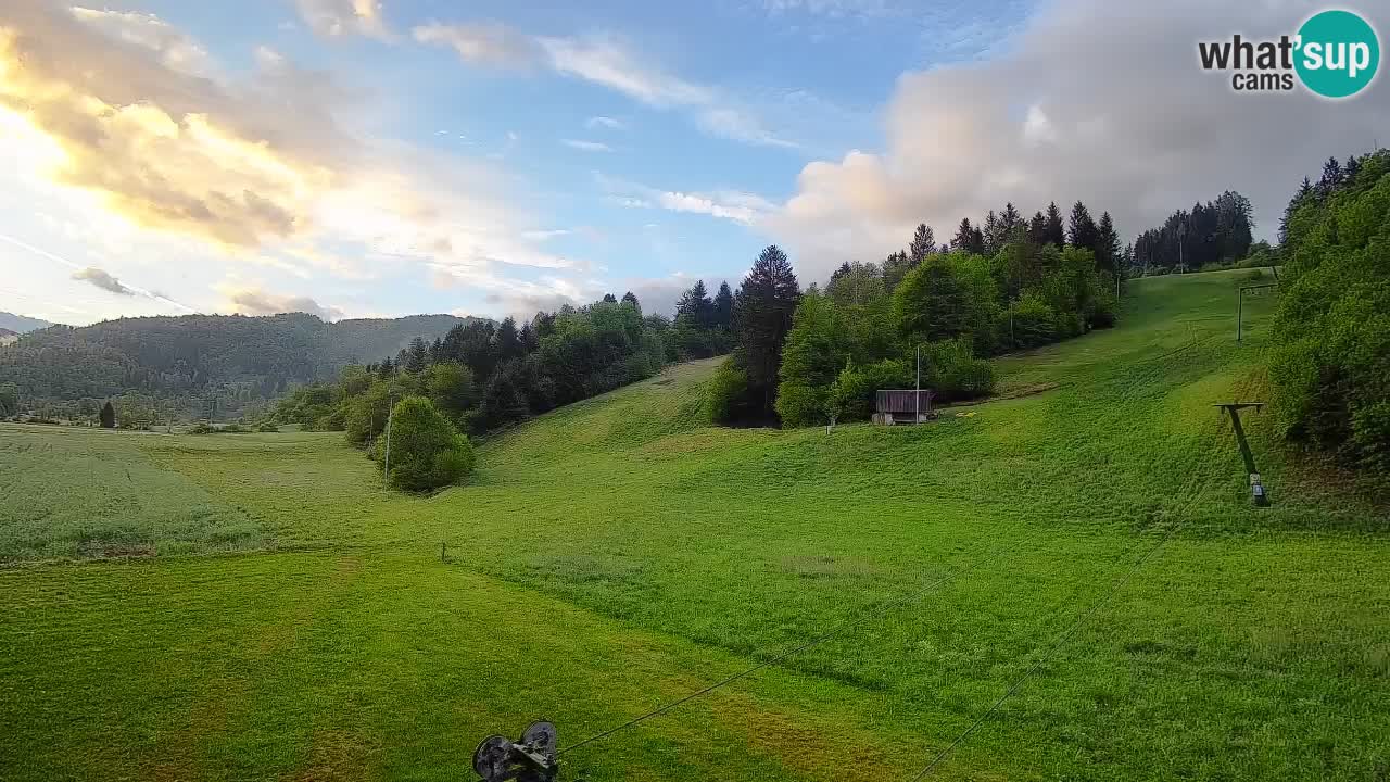 Cámara web Smučišče Senožeta – Estación de esquí en Srednja Vas cerca de Bohinj
