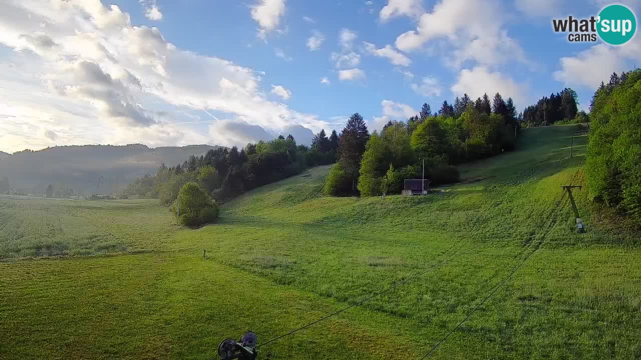 Cámara web Smučišče Senožeta – Estación de esquí en Srednja Vas cerca de Bohinj