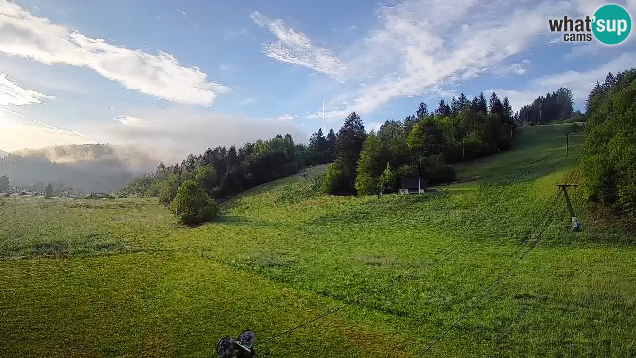 Cámara web Smučišče Senožeta – Estación de esquí en Srednja Vas cerca de Bohinj
