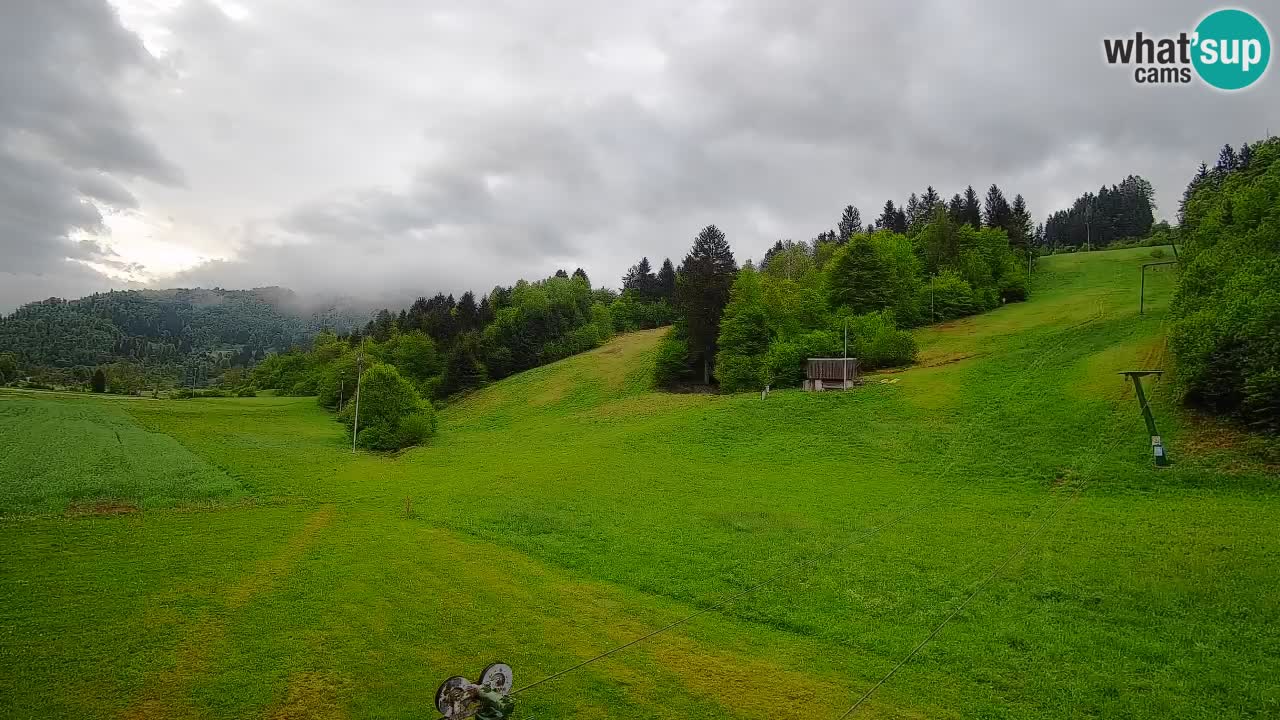 Webcam Smučišče Senožeta – Station de ski à Srednja Vas près de Bohinj