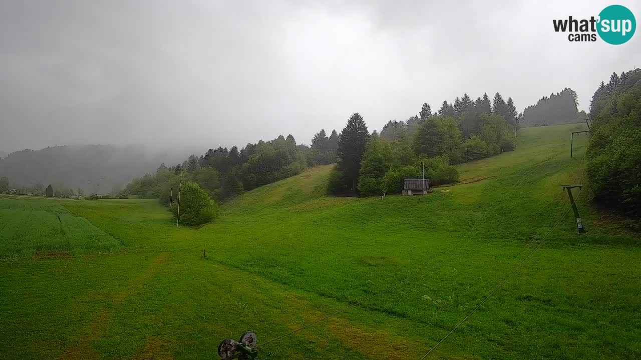Cámara web Smučišče Senožeta – Estación de esquí en Srednja Vas cerca de Bohinj