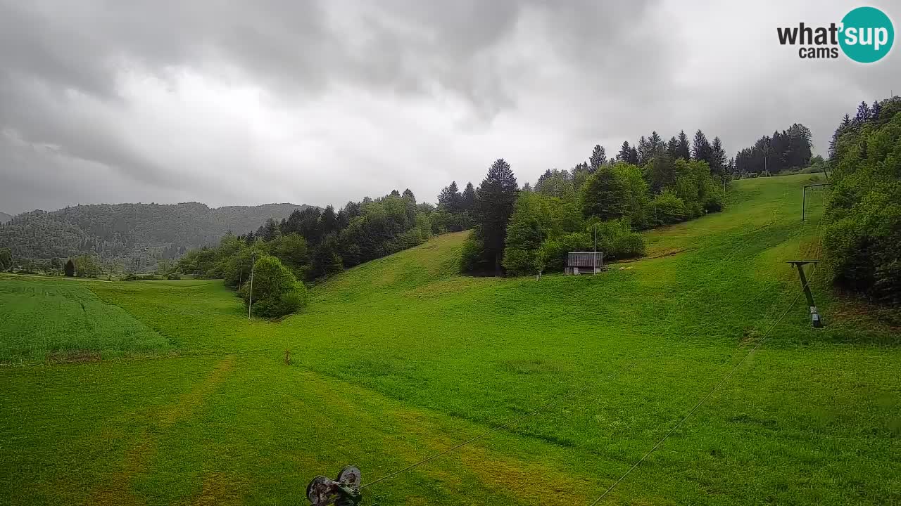 Webcam Smučišče Senožeta – Station de ski à Srednja Vas près de Bohinj