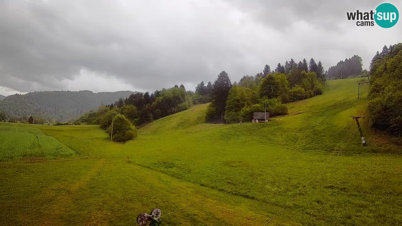 Cámara web Smučišče Senožeta – Estación de esquí en Srednja Vas cerca de Bohinj