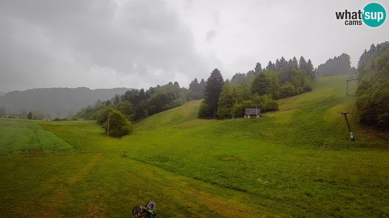 Cámara web Smučišče Senožeta – Estación de esquí en Srednja Vas cerca de Bohinj