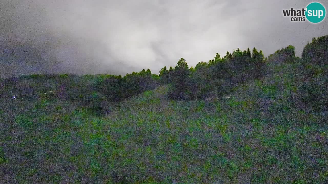 Webcam Smučišče Senožeta – Skigebiet in Srednja Vas bei Bohinj