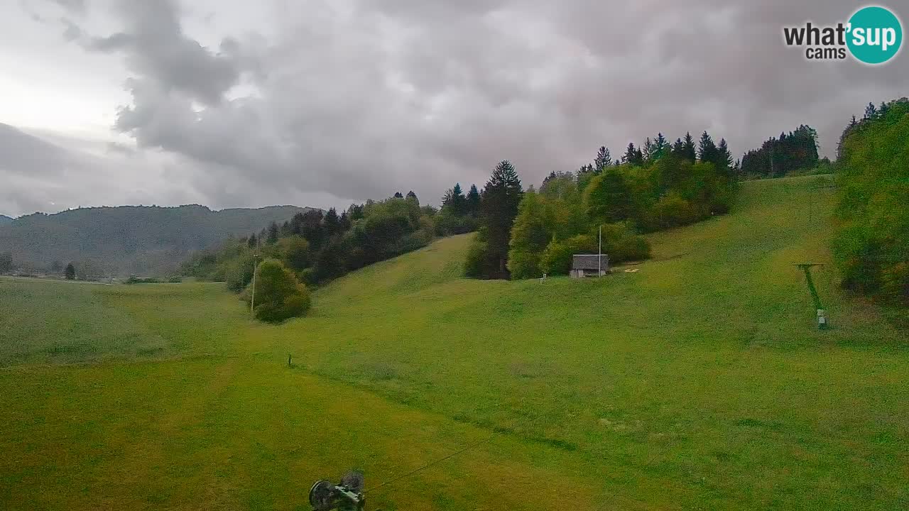 Webcam Smučišče Senožeta – Skigebiet in Srednja Vas bei Bohinj