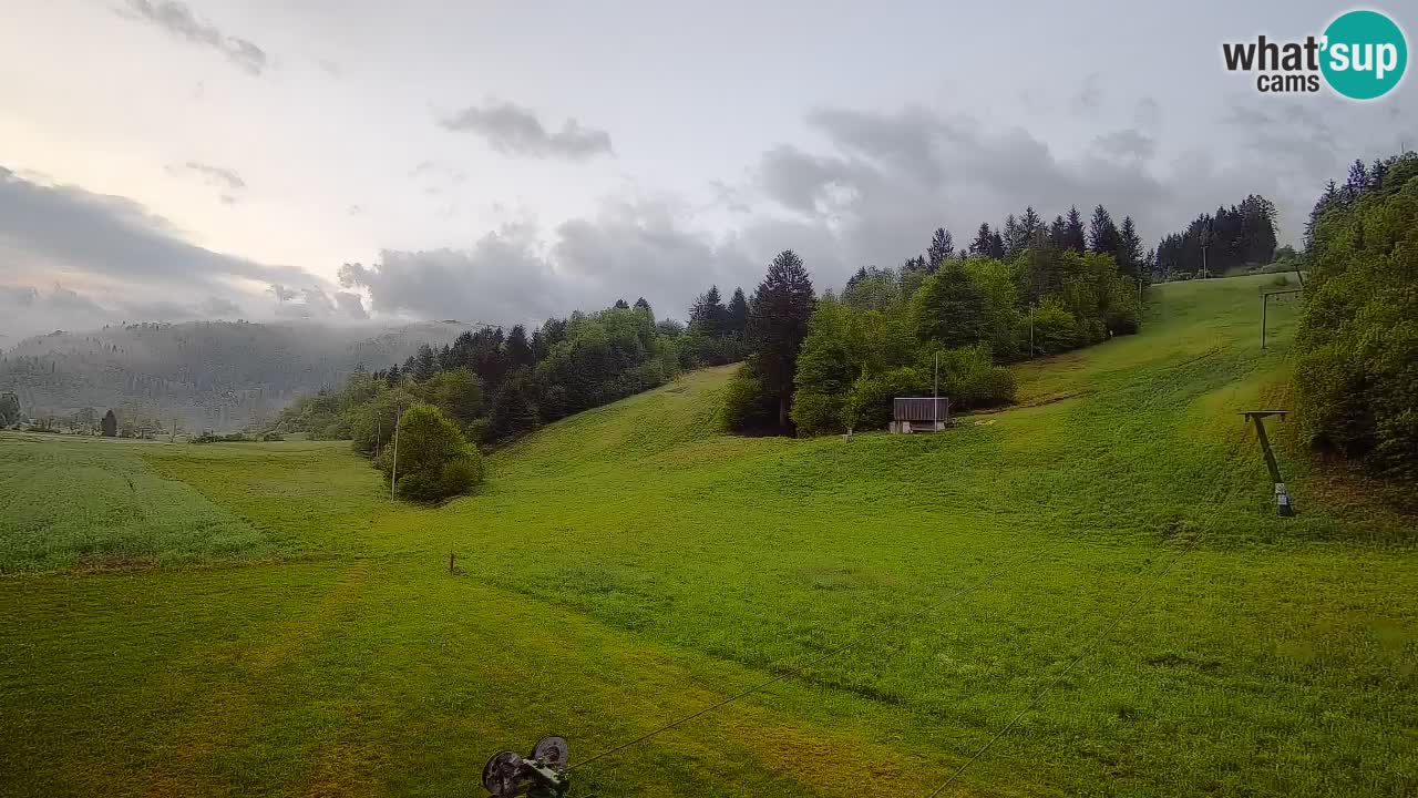 Cámara web Smučišče Senožeta – Estación de esquí en Srednja Vas cerca de Bohinj