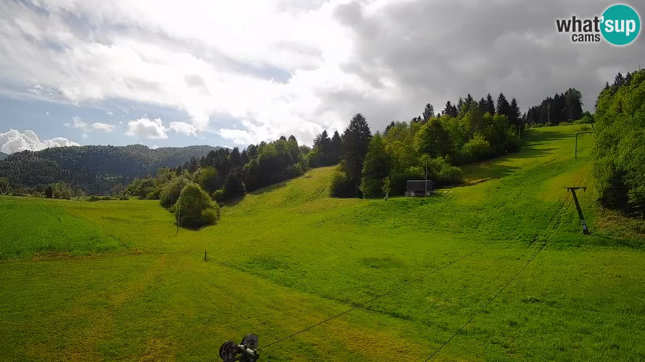 Cámara web Smučišče Senožeta – Estación de esquí en Srednja Vas cerca de Bohinj