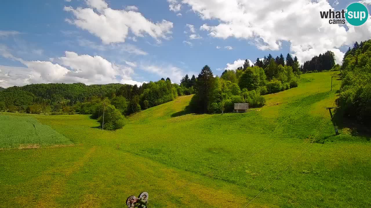 Cámara web Smučišče Senožeta – Estación de esquí en Srednja Vas cerca de Bohinj