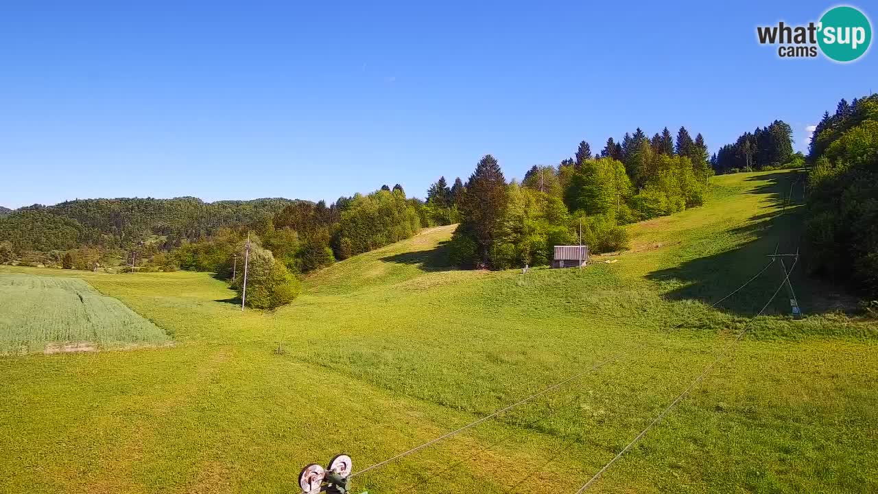 Cámara web Smučišče Senožeta – Estación de esquí en Srednja Vas cerca de Bohinj