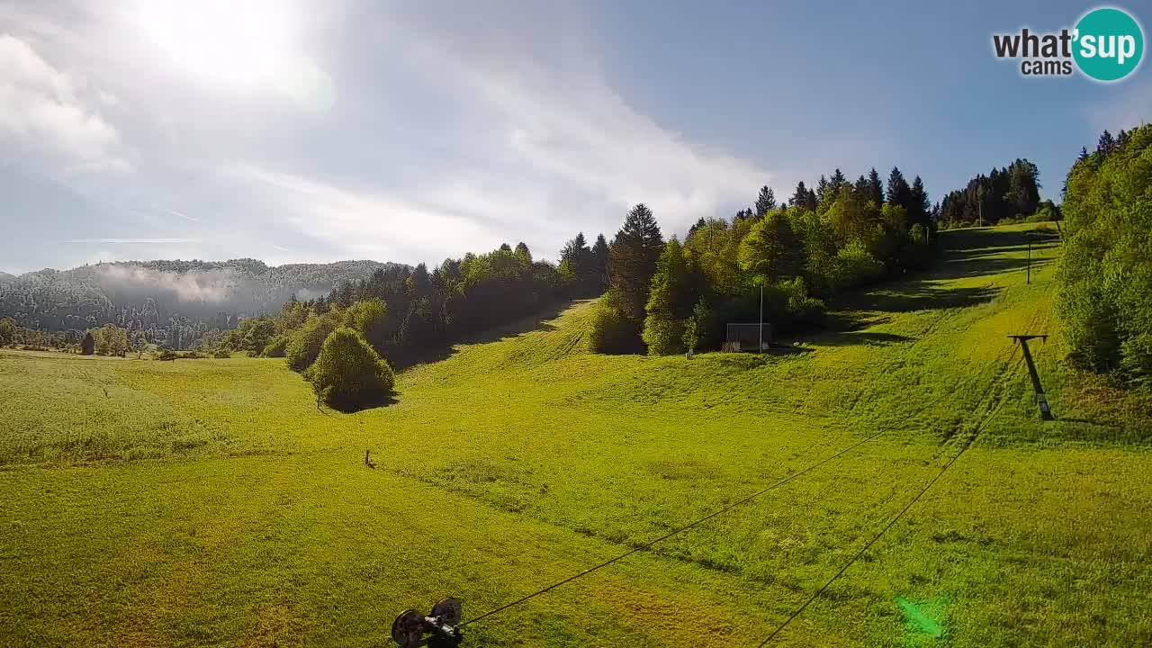 Cámara web Smučišče Senožeta – Estación de esquí en Srednja Vas cerca de Bohinj