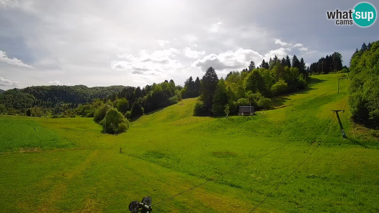 Webcam Smučišče Senožeta – Skigebiet in Srednja Vas bei Bohinj
