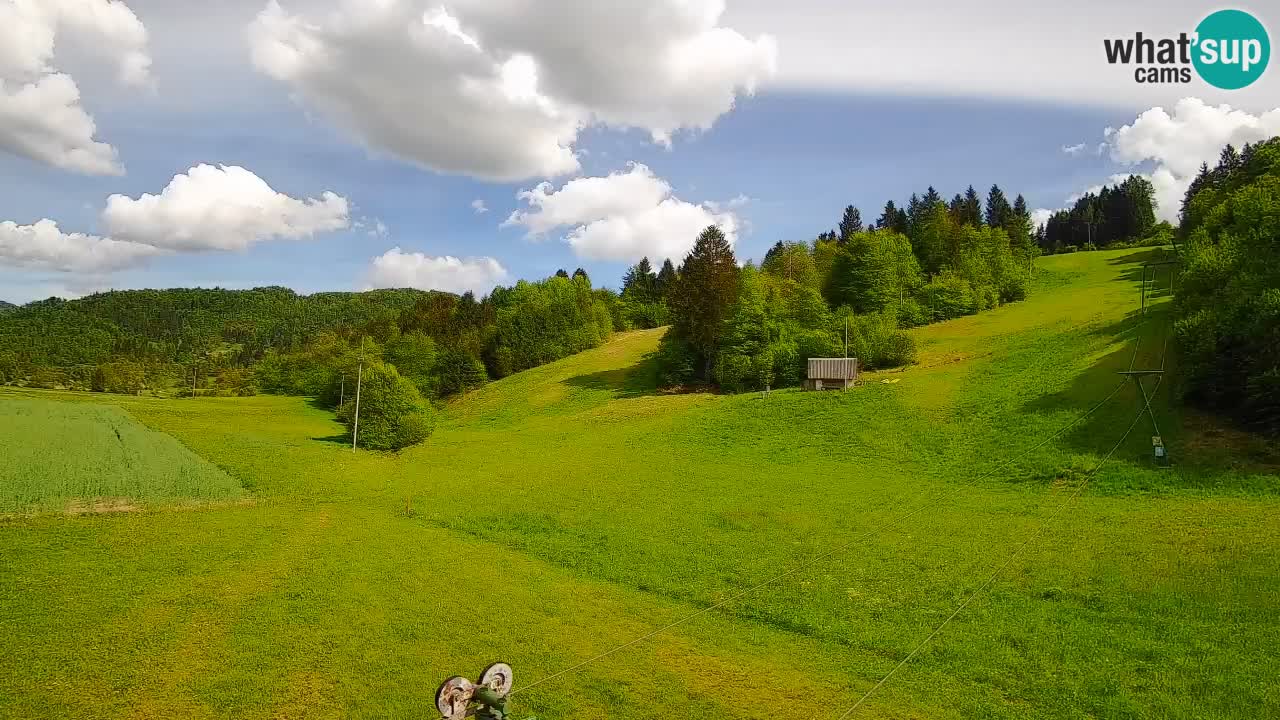 Cámara web Smučišče Senožeta – Estación de esquí en Srednja Vas cerca de Bohinj