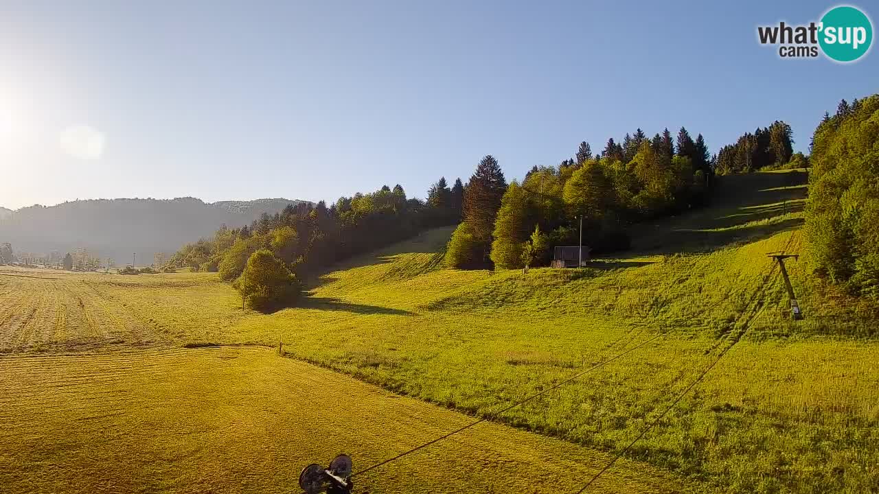 Cámara web Smučišče Senožeta – Estación de esquí en Srednja Vas cerca de Bohinj
