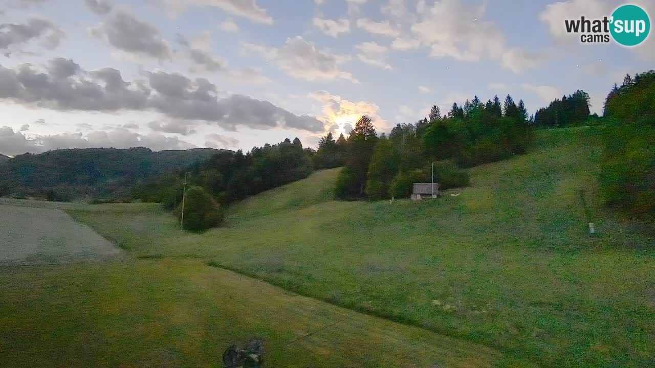 Webcam Smučišče Senožeta – Skigebiet in Srednja Vas bei Bohinj
