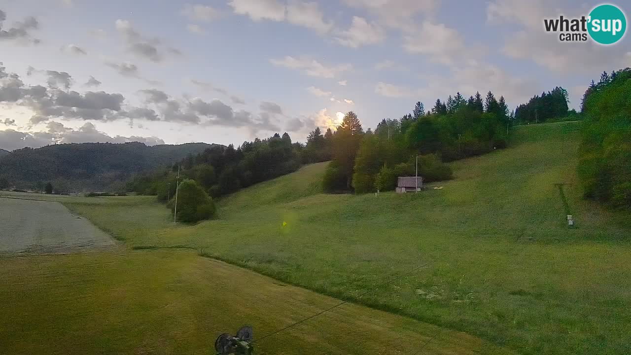 Webcam Smučišče Senožeta – Station de ski à Srednja Vas près de Bohinj