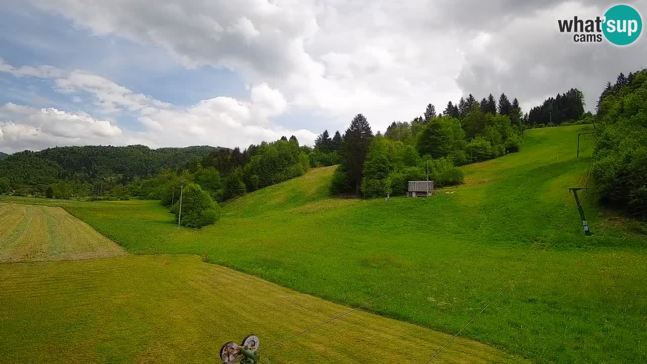 Cámara web Smučišče Senožeta – Estación de esquí en Srednja Vas cerca de Bohinj