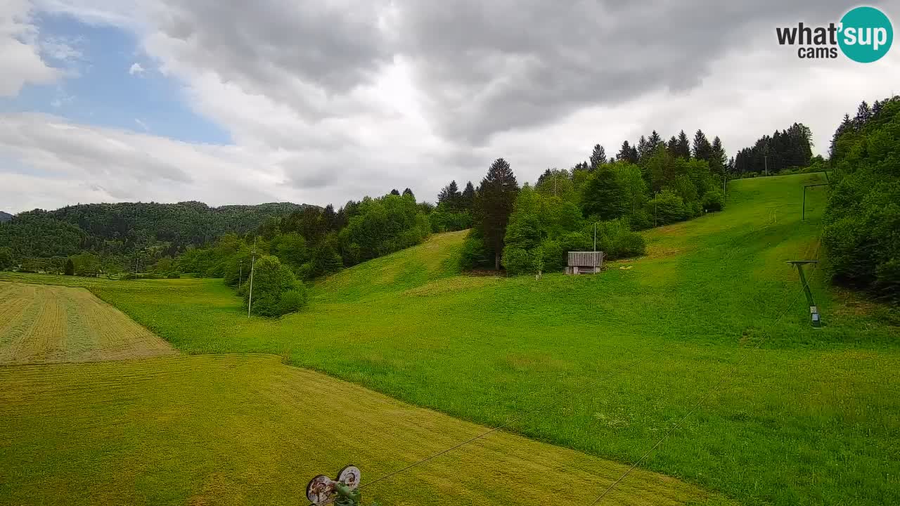 Cámara web Smučišče Senožeta – Estación de esquí en Srednja Vas cerca de Bohinj